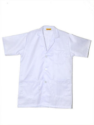 White T. C. Apron half sleeves - Size 46