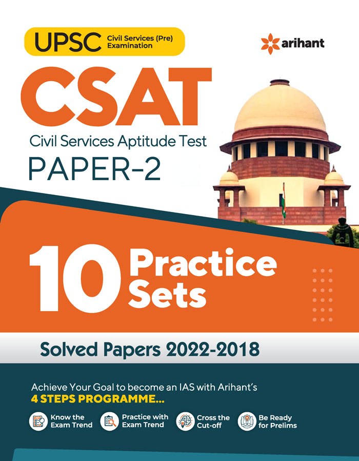 Arihant CSAT Civil Services Aptitude Test Paper 2 10 Practice Sets Bookwalas