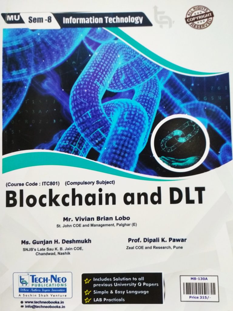 Tech Neo Blockchain and DLT MU bookwalas