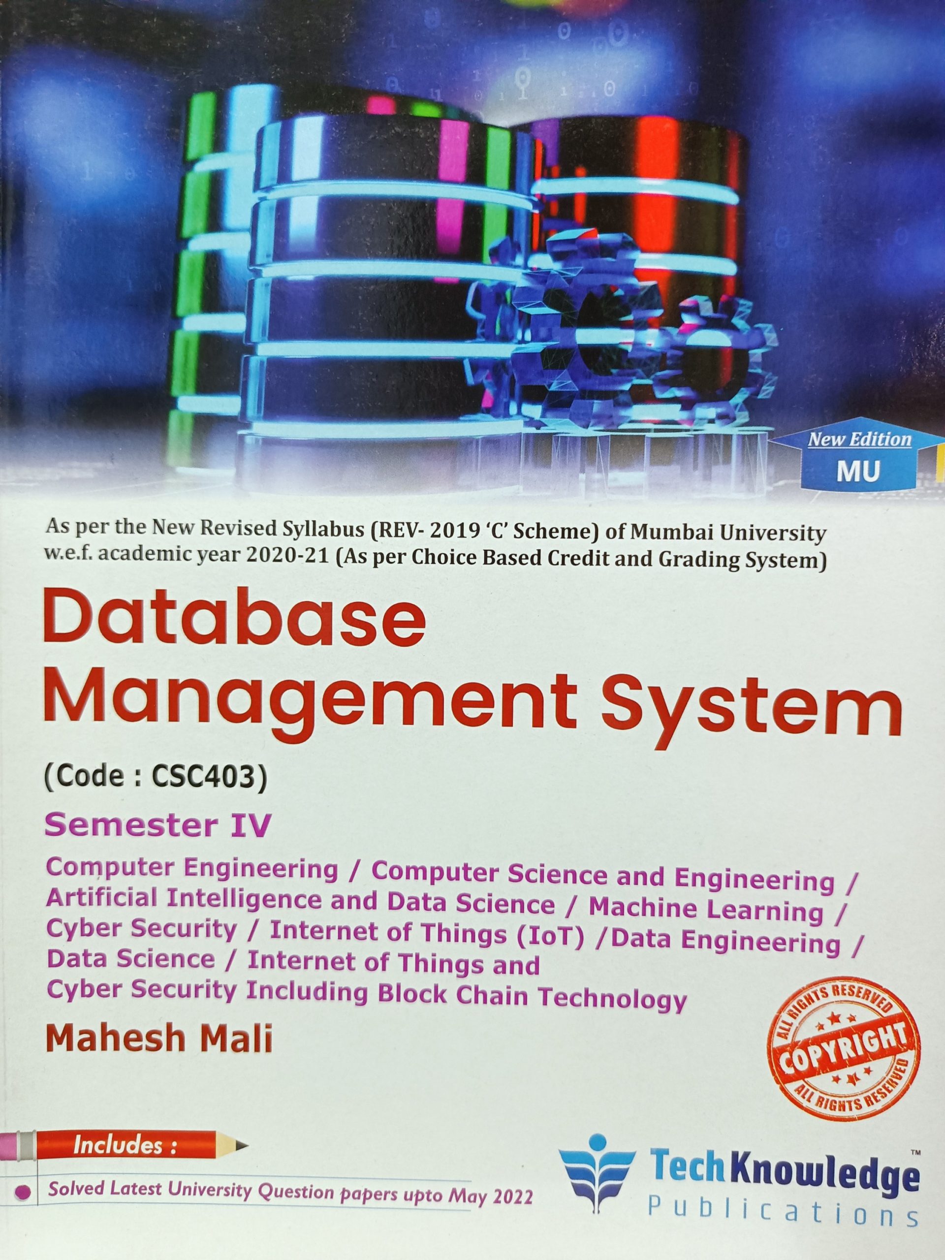 Techknowledge – Database Management System – MU – bookwalas