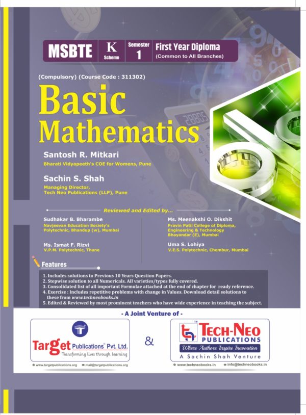 Tech Neo – Basic Mathematics MSBTE ‘K’ Scheme