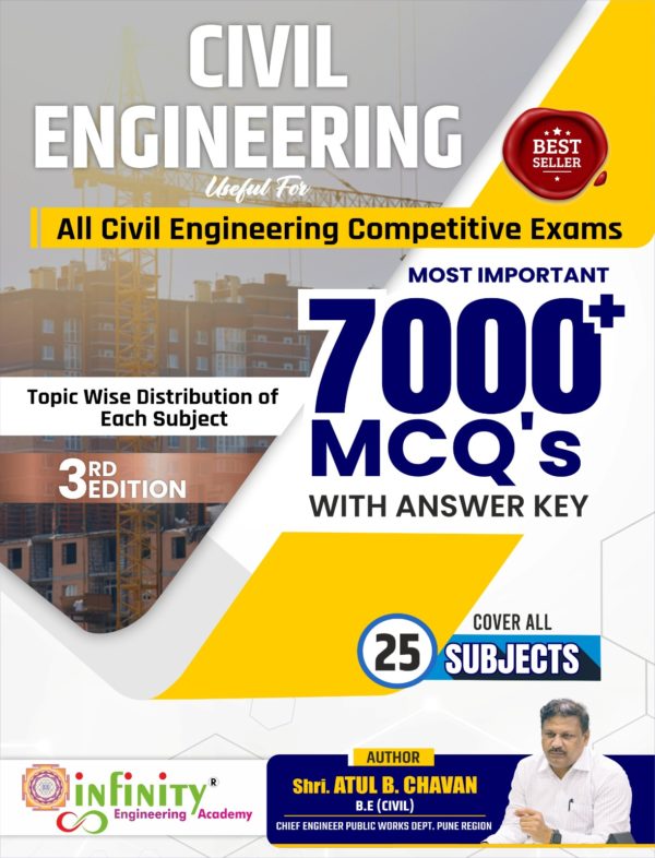 Infinity- Civil Engineering, 7000+ MCQs With Answer Key