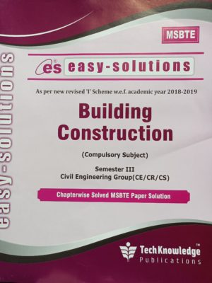 Easy Solutions – Building Construction – MSBTE