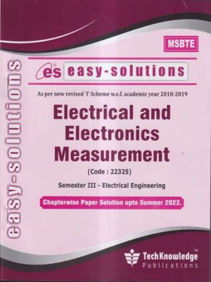 Easy Solutions – Electrical and Electronics Measurements – MSBTE