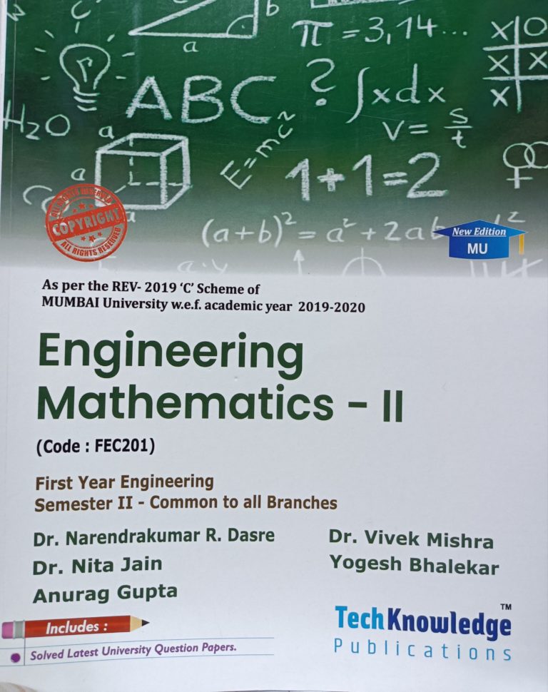 Engineeing Degree Math Techknowledge – Engineering Mathematics – II – bookwalas